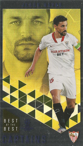 Jesus Navas Sevilla FC Topps Best of The Best Champions League 2020/21 Captains #179