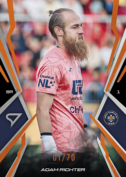 Adam Richter Chrudim SportZoo Chance Narodni Liga 2025/26 Fire Copper /70 #001