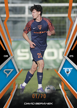 David Beranek Vlasim SportZoo Chance Narodni Liga 2025/26 Fire Copper /70 #038