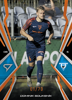 Dominik Soukenik Vlasim SportZoo Chance Narodni Liga 2025/26 Fire Copper /70 #042