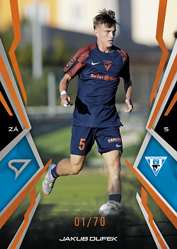 Jakub Dufek Vlasim SportZoo Chance Narodni Liga 2025/26 Fire Copper /70 #044