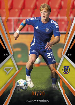 Adam Pesek Jihlava SportZoo Chance Narodni Liga 2025/26 Fire Copper /70 #090