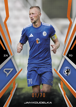 Jan Koudelka Prostejov SportZoo Chance Narodni Liga 2025/26 Fire Copper /70 #109