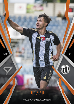 Filip Firbacher Ceske Budejovice SportZoo Chance Narodni Liga 2025/26 Fire Copper /70 #147