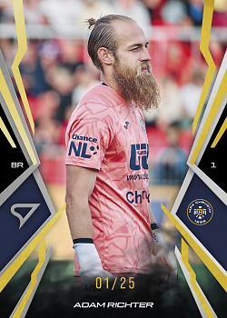 Adam Richter Chrudim SportZoo Chance Narodni Liga 2025/26 Lemon Gold /25 #001