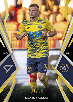 Denis Holub Chrudim SportZoo Chance Narodni Liga 2025/26 Lemon Gold /25 #005