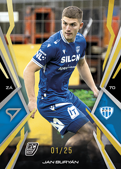 Jan Buryan Taborsko SportZoo Chance Narodni Liga 2025/26 Lemon Gold /25 #019