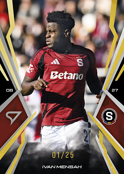 Ivan Mensah Sparta Praha B SportZoo Chance Narodni Liga 2025/26 Lemon Gold /25 #027