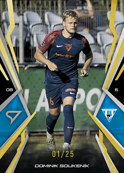 Dominik Soukenik Vlasim SportZoo Chance Narodni Liga 2025/26 Lemon Gold /25 #042