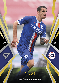 Artom Besedin Artis Brno SportZoo Chance Narodni Liga 2025/26 Lemon Gold /25 #069