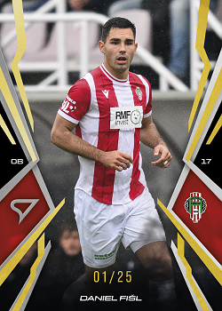 Daniel Fisl 	Viktoria Zizkov SportZoo Chance Narodni Liga 2025/26 Lemon Gold /25 #072