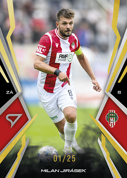 Milan Jirasek 	Viktoria Zizkov SportZoo Chance Narodni Liga 2025/26 Lemon Gold /25 #075