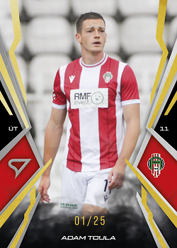 Adam Toula 	Viktoria Zizkov SportZoo Chance Narodni Liga 2025/26 Lemon Gold /25 #081