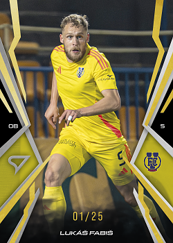Lukas Fabis Jihlava SportZoo Chance Narodni Liga 2025/26 Lemon Gold /25 #084