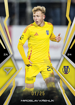 Miroslav Krehlik Jihlava SportZoo Chance Narodni Liga 2025/26 Lemon Gold /25 #087