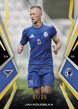 Jan Koudelka Prostejov SportZoo Chance Narodni Liga 2025/26 Lemon Gold /25 #109