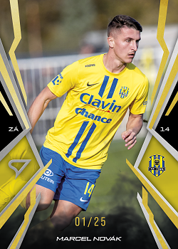 Marcel Novak Opava SportZoo Chance Narodni Liga 2025/26 Lemon Gold /25 #121