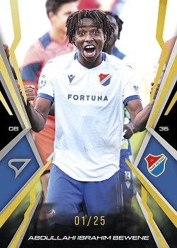 Abdullahi Ibrahim Bewene Banik Ostrava B SportZoo Chance Narodni Liga 2025/26 Lemon Gold /25 #127