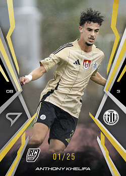 Anthony Khelifa Ceske Budejovice SportZoo Chance Narodni Liga 2025/26 Lemon Gold /25 #139