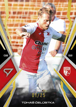 Tomas Celustka Kromeriz SportZoo Chance Narodni Liga 2025/26 Lemon Gold /25 #149