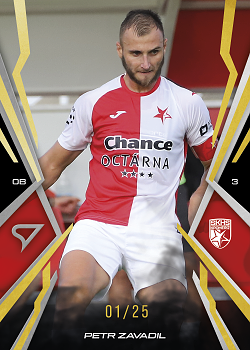 Petr Zavadil Kromeriz SportZoo Chance Narodni Liga 2025/26 Lemon Gold /25 #152