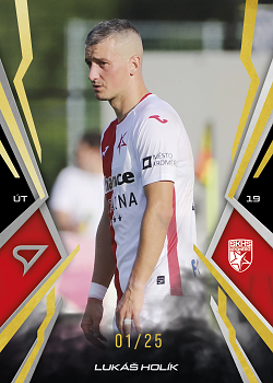 Lukas Holik Kromeriz SportZoo Chance Narodni Liga 2025/26 Lemon Gold /25 #156