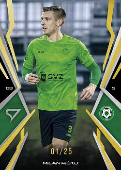 Milan Pisko Pribram SportZoo Chance Narodni Liga 2025/26 Lemon Gold /25 #171