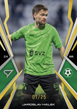 Jaroslav Malek Pribram SportZoo Chance Narodni Liga 2025/26 Lemon Gold /25 #176