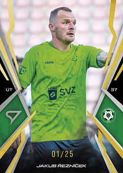 Jakub Reznicek Pribram SportZoo Chance Narodni Liga 2025/26 Lemon Gold /25 #179