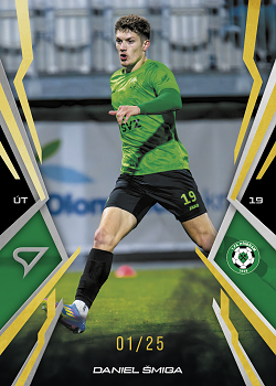 Daniel Smiga Pribram SportZoo Chance Narodni Liga 2025/26 Lemon Gold /25 #180