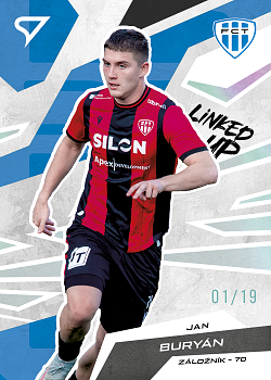 Jan Buryan Taborsko SportZoo Chance Narodni Liga 2025/26 Linked up Storm Silver /19 #LU-06