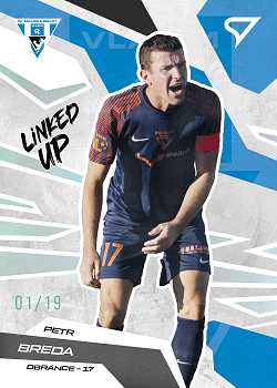 Petr Breda Vlasim SportZoo Chance Narodni Liga 2025/26 Linked up Storm Silver /19 #LU-10