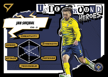 Jan Shejbal Chrudim SportZoo Chance Narodni Liga 2025/26 Underground Heroes #UH-01