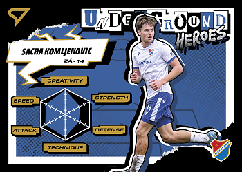 Sacha Komljenovic Banik Ostrava B SportZoo Chance Narodni Liga 2025/26 Underground Heroes #UH-19