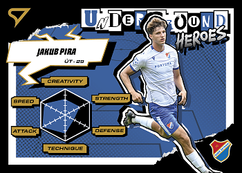 Jakub Pira Banik Ostrava B SportZoo Chance Narodni Liga 2025/26 Underground Heroes #UH-20