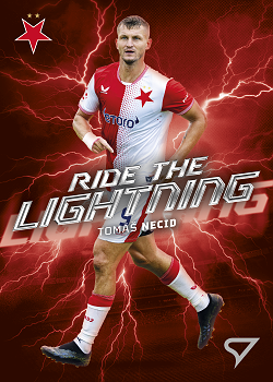 Tomas Necid Slavia Praha B SportZoo Chance Narodni Liga 2025/26 Ride the Lightning #RL-11