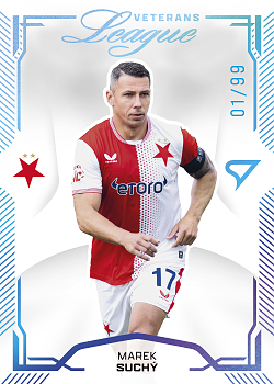 Marek Suchy Slavia Praha B SportZoo Chance Narodni Liga 2025/26 League Veterans Teal Blue x/99 #LV-6