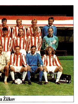 Tymove foto Viktoria Zizkov samolepka SL Italy Cesky Fotbal 1995/96 #74