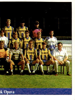 Tymove foto Opava samolepka SL Italy Cesky Fotbal 1995/96 #228