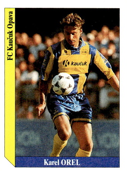 Karel Orel Opava samolepka SL Italy Cesky Fotbal 1995/96 #232