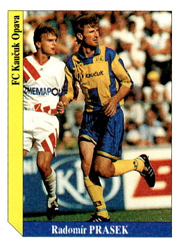 Radomir Prasek Opava samolepka SL Italy Cesky Fotbal 1995/96 #239