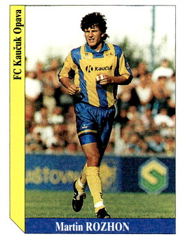Martin Rozhon Opava samolepka SL Italy Cesky Fotbal 1995/96 #240