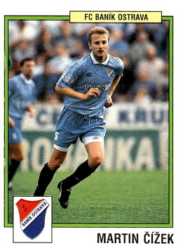 Martin Cizek Banik Ostrava samolepka Panini Cesky Fotbal 1997 #35