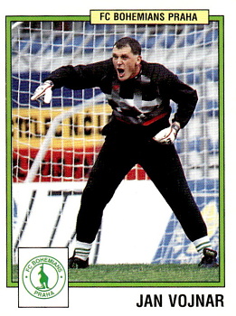 Jan Vojnar Bohemians Praha samolepka Panini Cesky Fotbal 1997 #60