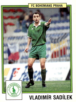 Vladimir Sadilek Bohemians Praha samolepka Panini Cesky Fotbal 1997 #65