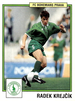 Radek Krejcik Bohemians Praha samolepka Panini Cesky Fotbal 1997 #68