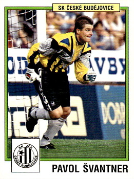 Pavol Svantner Ceske Budejovice samolepka Panini Cesky Fotbal 1997 #76