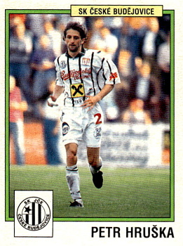 Petr Hruska Ceske Budejovice samolepka Panini Cesky Fotbal 1997 #83