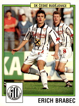 Erich Brabec Ceske Budejovice samolepka Panini Cesky Fotbal 1997 #85