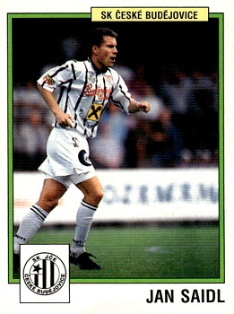 Jan Saidl Ceske Budejovice samolepka Panini Cesky Fotbal 1997 #89